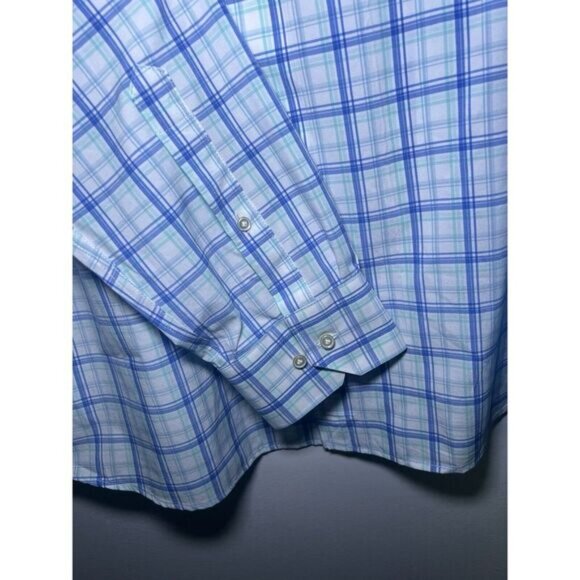 Peter Millar Crown Crafted Men's Size XL Performance Plaid Sport Shirt $200 NWT - Picture 4 of 13